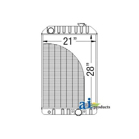 A & I Products Radiator 0" x0" x0" A-AT186930